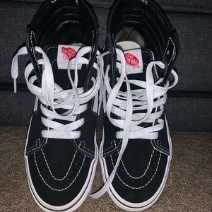 Kids High Top Black Suede Vans